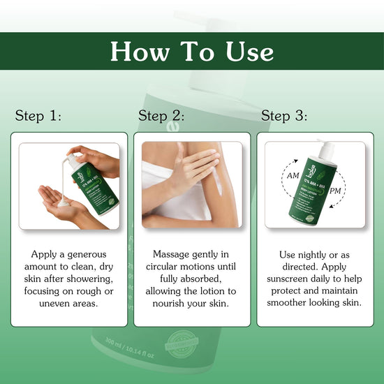 10% AHA + 2% BHA Body Lotion for Bumpy & Strawberry Skin