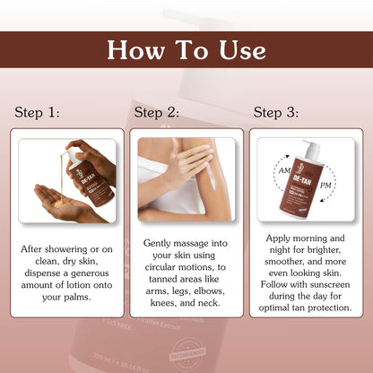 De-Tan Anti Pigmentation Coffee Body Lotion SPA 50 PA++++