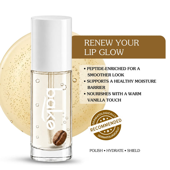 Vanilla Coffee Lip Oil with 2% Peptide & 1% Ceramide