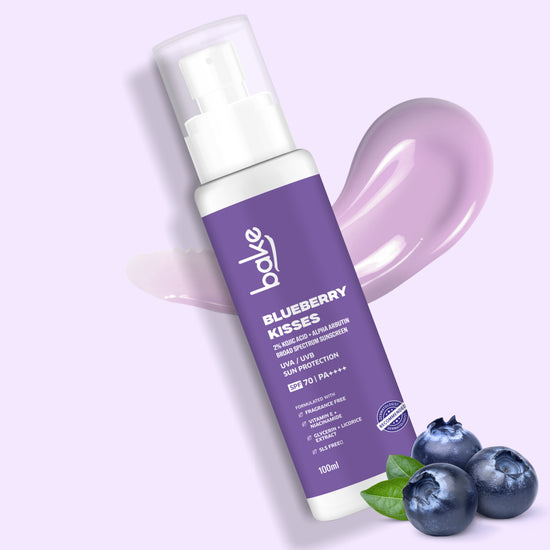 Blueberry Kisses Kojic Acid Sunscreen with 2% Alpha Arbutin SPF 70 PA++++
