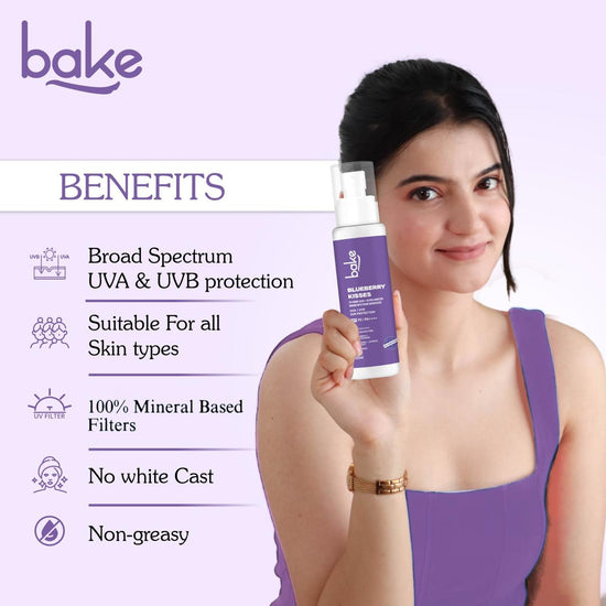 Blueberry Kisses Kojic Acid Sunscreen with 2% Alpha Arbutin SPF 70 PA++++
