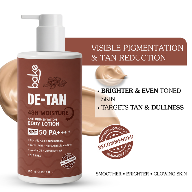 De-Tan Anti Pigmentation Coffee Body Lotion SPA 50 PA++++