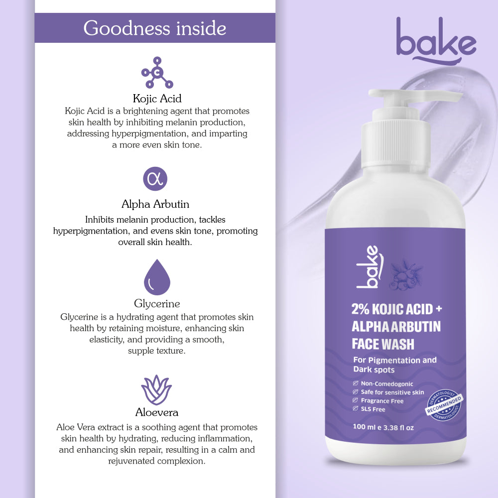 Kojic Acid Face wash Ingredients