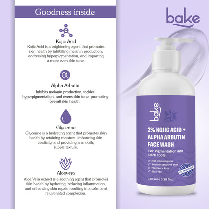 Kojic Acid Face wash Ingredients