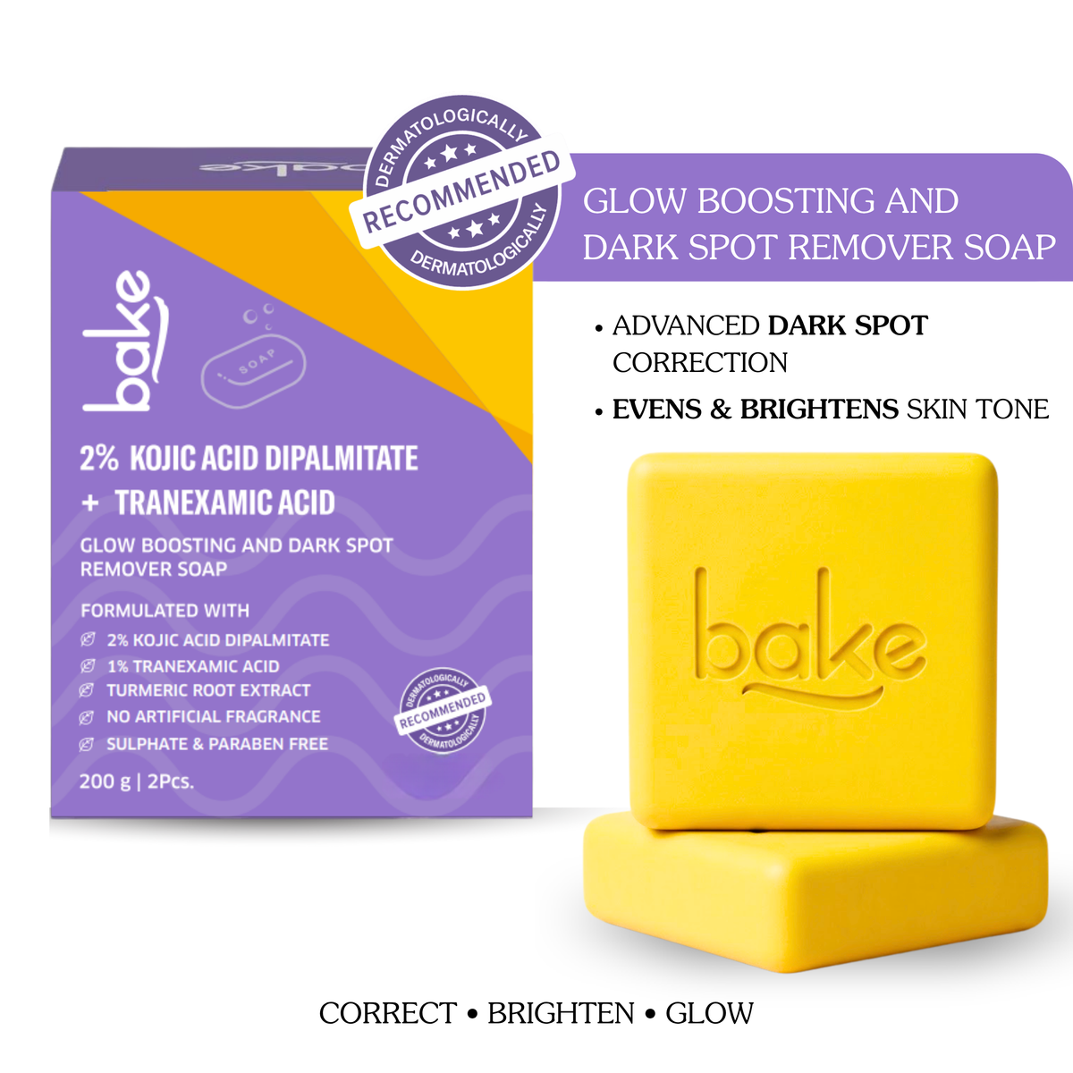 2% Kojic Acid + Turmeric Soap with Niacinamide (Pack of 2)