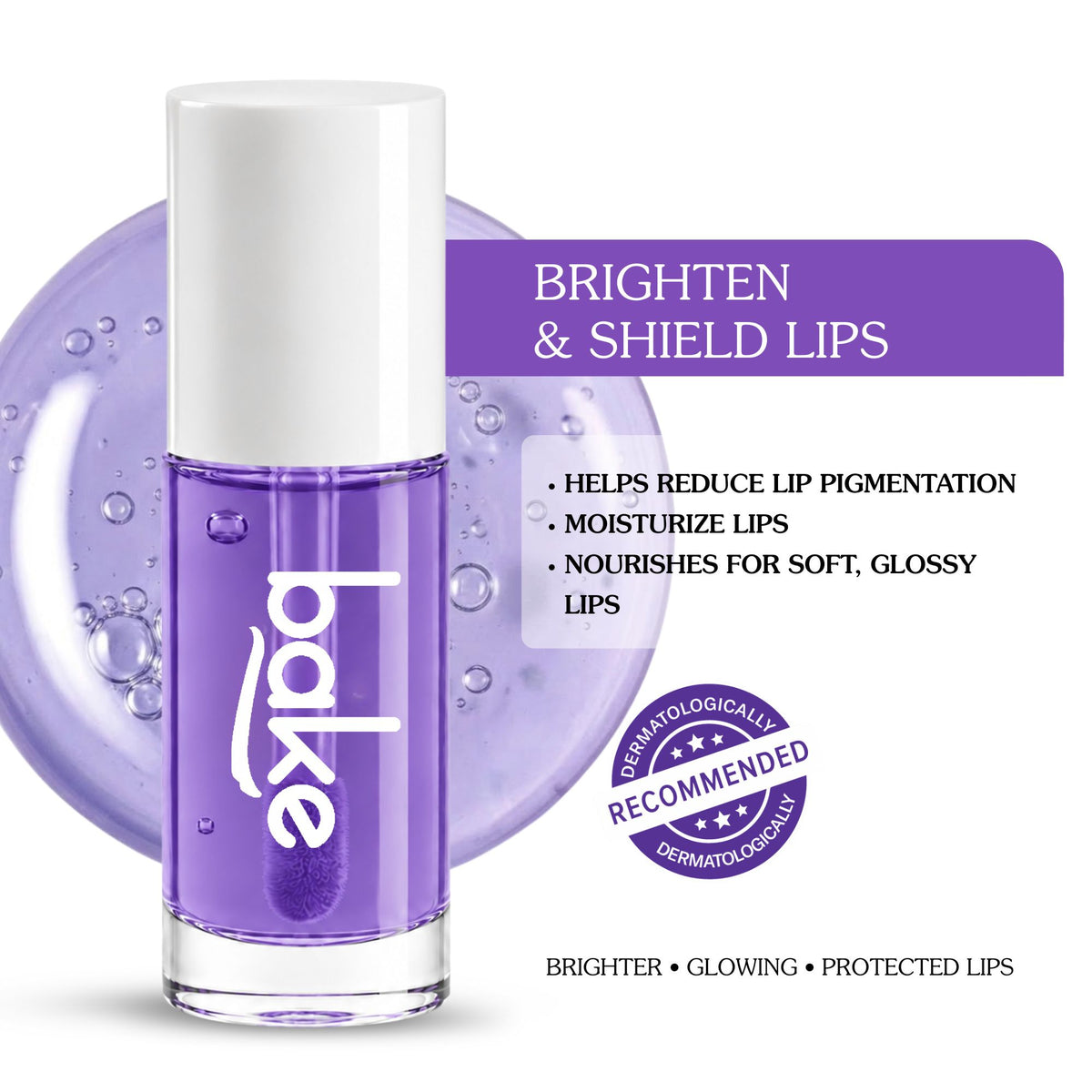 2.5% Kojic Acid Lavender Brightening Lip Oil With MelasaRx™ Complex