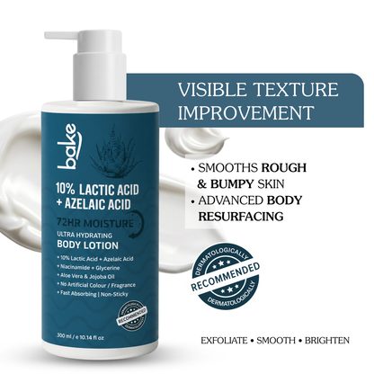 10% Lactic Acid Body Lotion with Azelaic Acid – 72H Moisture