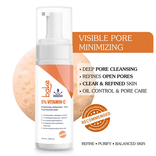 5% Vitamin C Foaming Face Wash with 3% Niacinamide – 100ml