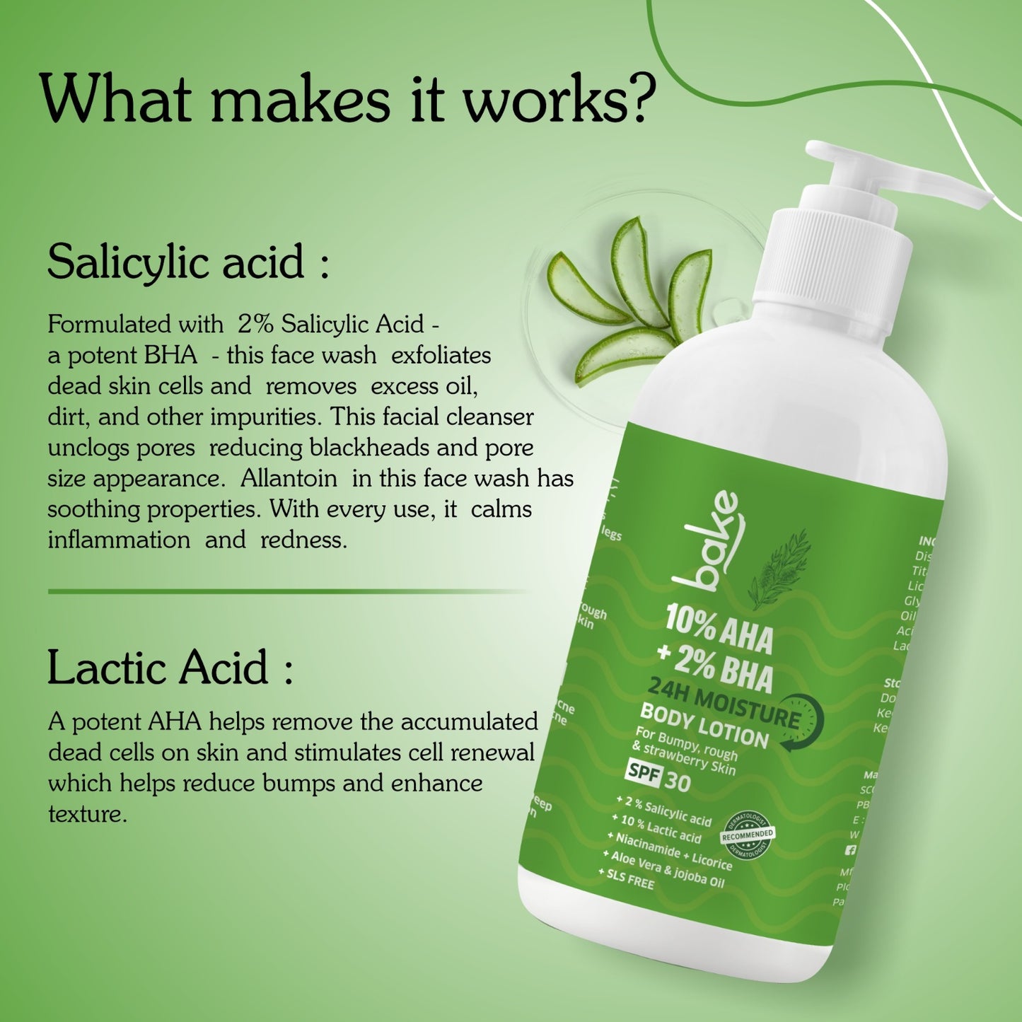 10% AHA + 2% BHA Body Lotion SPF 30 PA+++