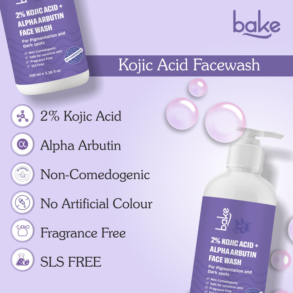 BAKE Kojic Acid Face Wash with Alpha Arbutin Texture