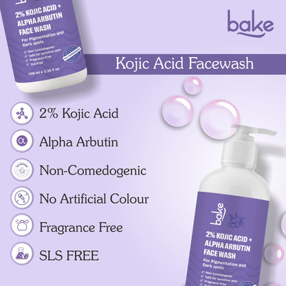 BAKE Kojic Acid Face Wash with Alpha Arbutin Texture